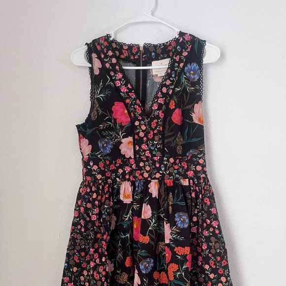 kate spade new york Mixed Blossom Fit-and-Flare Dress - Picture 2 of 8